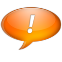 Chat orange icon